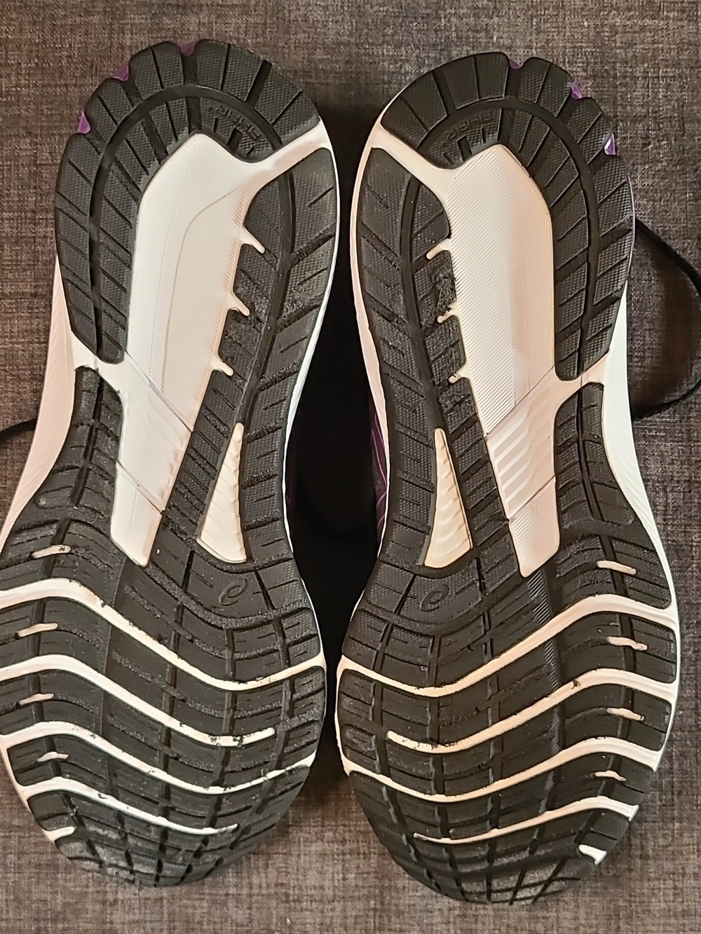 ASICS Women's Gray Running Shoes with Purple Accents - Picture 10 of 14